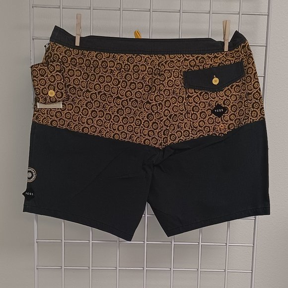 Critical Slide Society Men's Beach Shorts- Tassman Trunk - Phantom - Picture 2 of 4